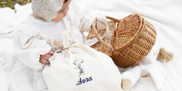 名前入りリュック、名前入りリュックを含むギフトセット、名前入りおむつ巾着の販売価格変更のお知らせ