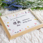 画像をギャラリービューアに読み込む, 刺繍命名書・with flowers