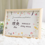 画像をギャラリービューアに読み込む, 刺繍命名書・with flowers