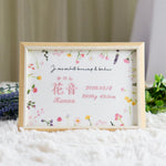 画像をギャラリービューアに読み込む, 刺繍命名書・with flowers