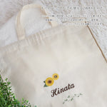 画像をギャラリービューアに読み込む, 刺繍名入れ 1歳誕生日 一升餅 名前入りリュック・生成り・アンジュエ
