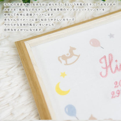 刺繍命名書・きっと、ないしょの物語・ミリュー
