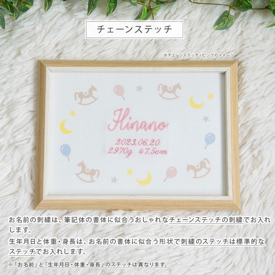 刺繍命名書・きっと、ないしょの物語・ミリュー
