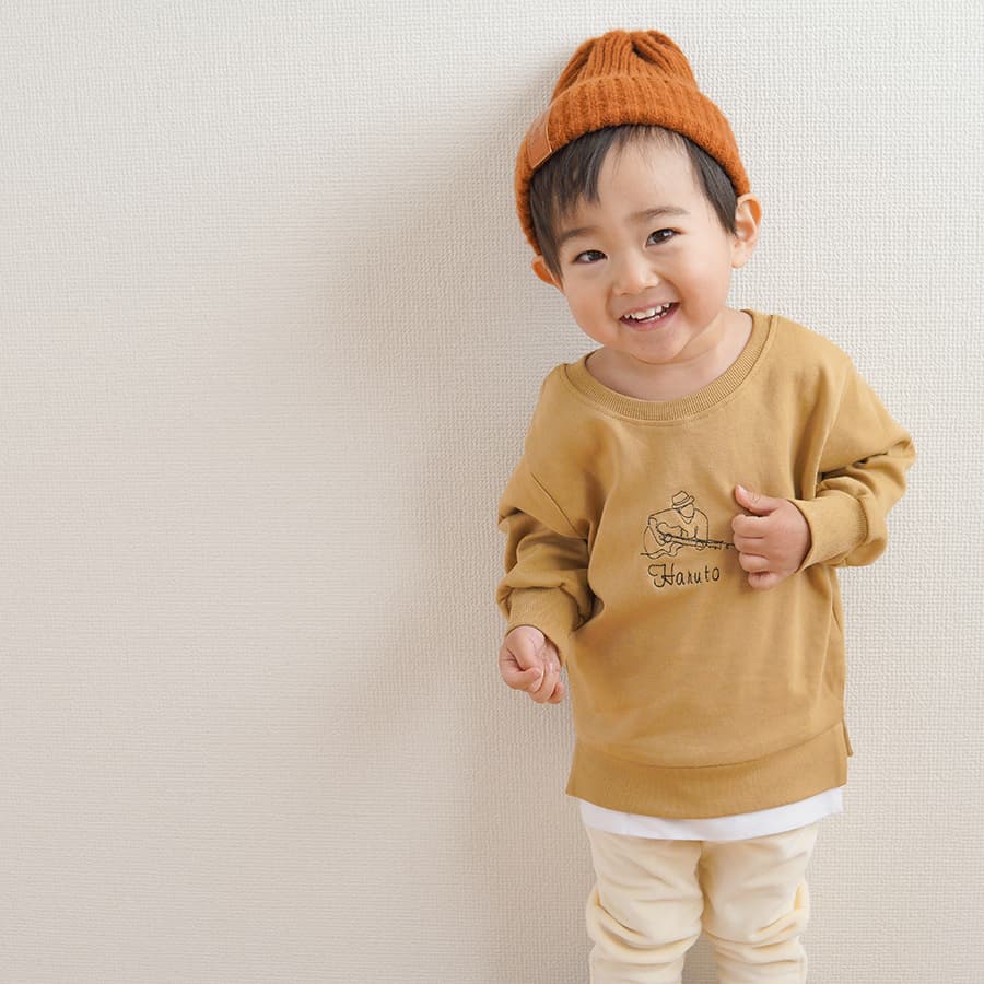 出産祝い 男の子 女の子 名前入りプルオーバー