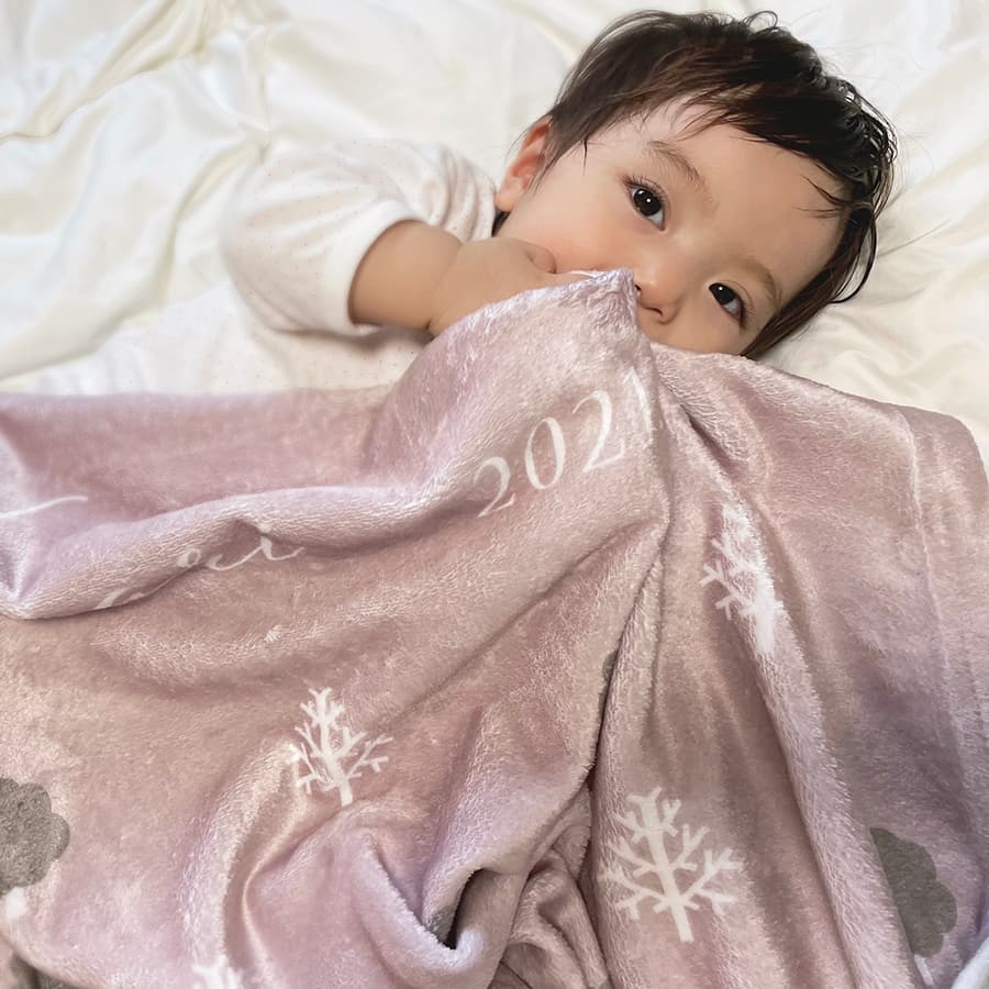 名前入りブランケット ときめき色の森の中