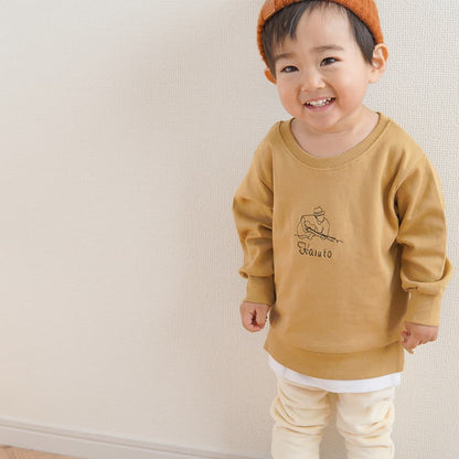 出産祝い 男の子 女の子 名前入りプルオーバー