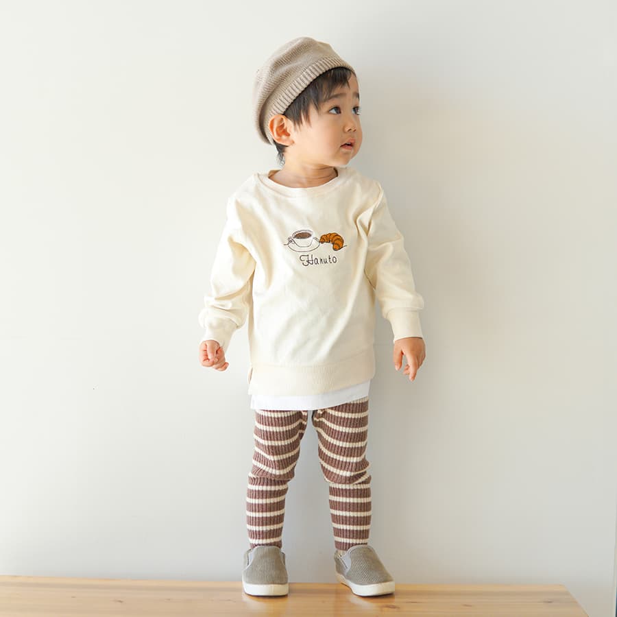 出産祝い 男の子 女の子 名前入りプルオーバー