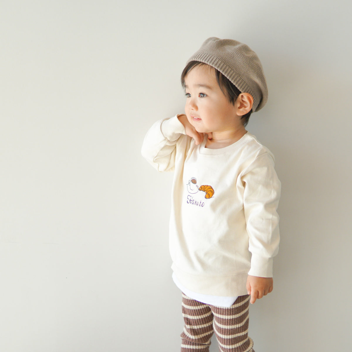 出産祝い 男の子 女の子 名前入りプルオーバー