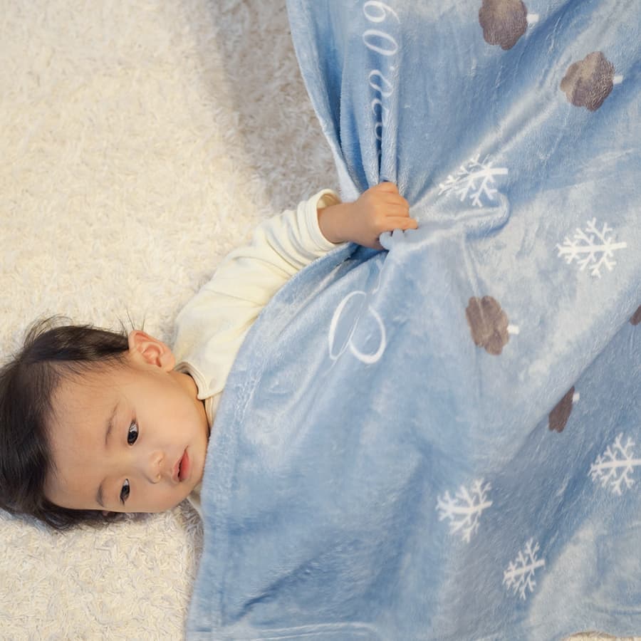 名前入りブランケット ささやき色の森の中