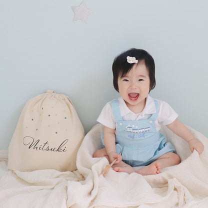 一升餅 1歳誕生日 名前入りリュック きらきらスター