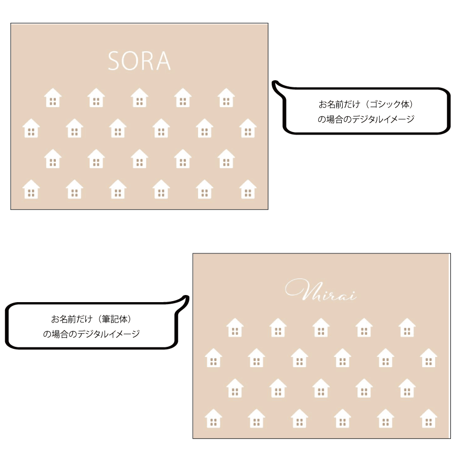 名前入りブランケット やさしいおうち・おひるねとスタイとミニハンカチのギフトセット