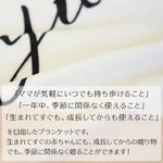 画像をギャラリービューアに読み込む, 名前入りブランケット 星降る未来 オレンジとスタイとミニハンカチのギフトセット

